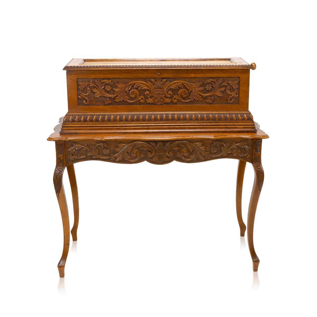 Mermod Freres Oak Music Box on Stand — Cisco's Gallery