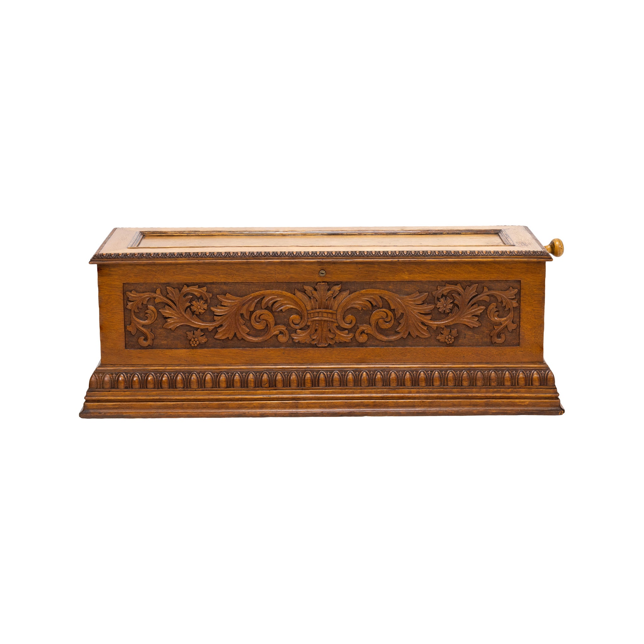 Mermod Freres Oak Music Box on Stand