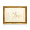 Double Sided Sioux Ledger Drawing, Native, Art, Ledger Drawing