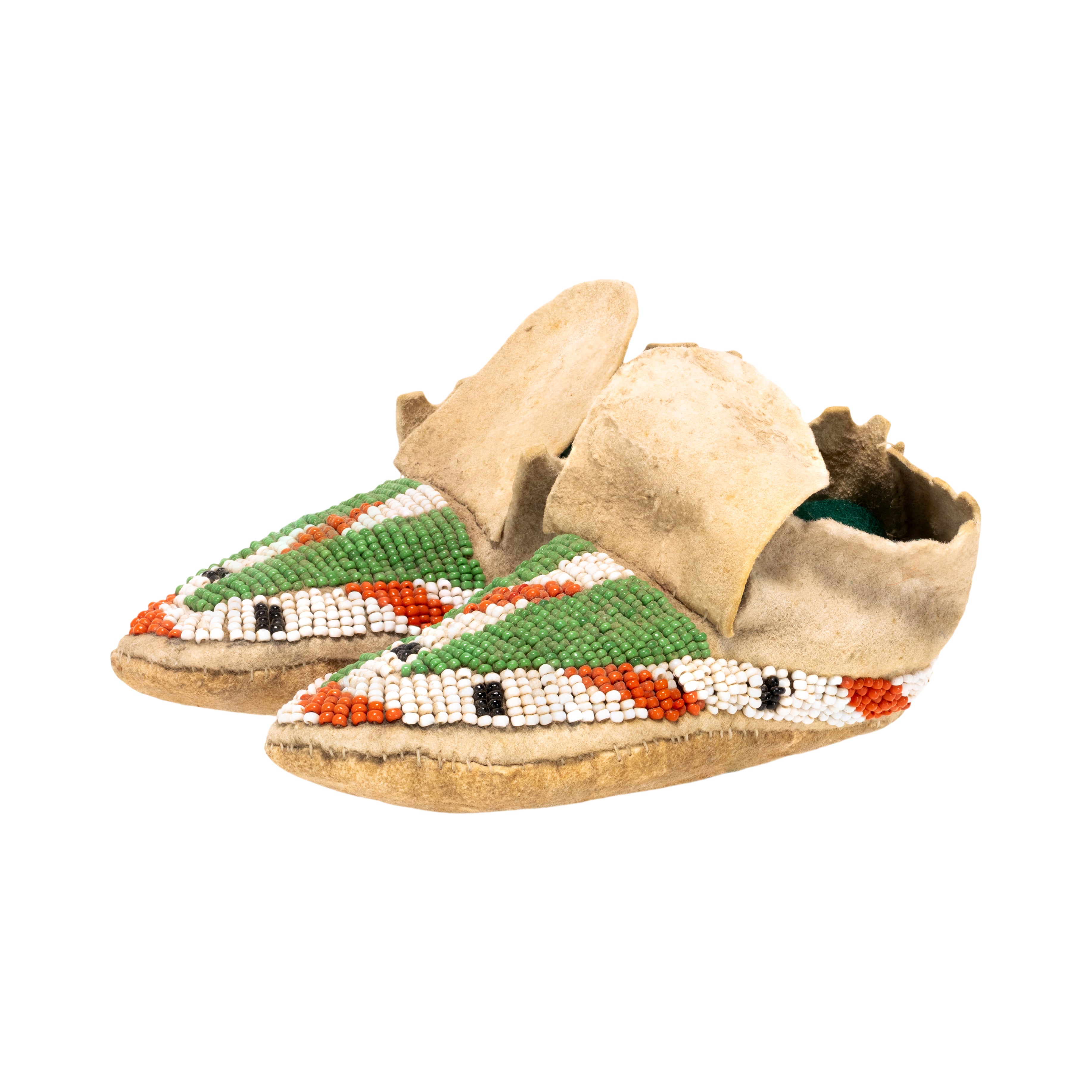 Sioux Child's Moccasins, Native, Garment, Moccasins