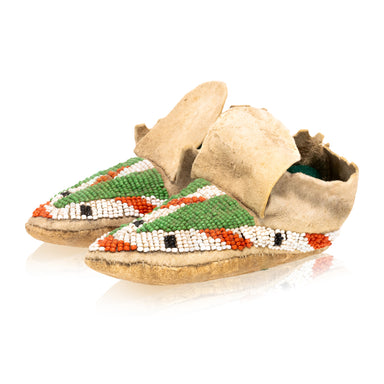 Sioux Child's Moccasins, Native, Garment, Moccasins
