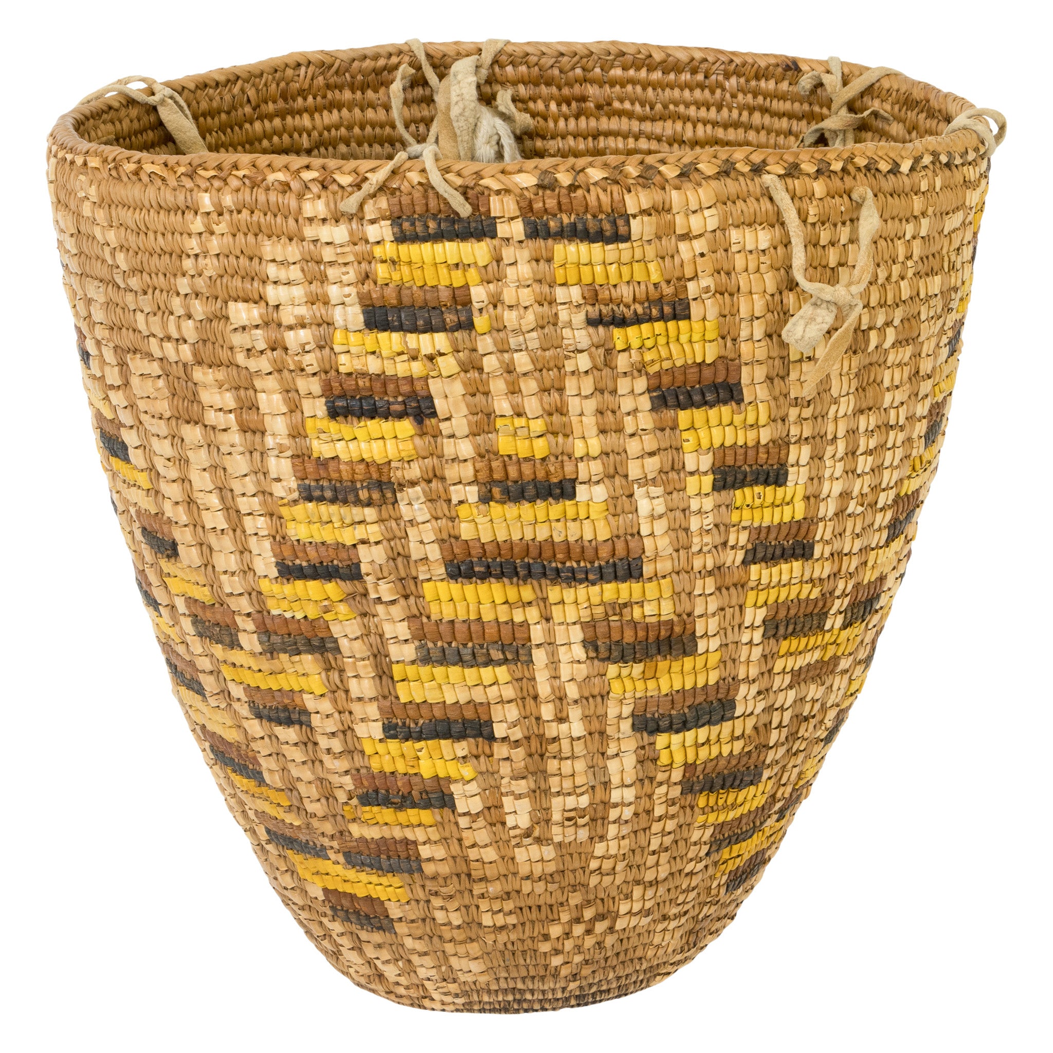 Cowlitz Basket, Native, Basketry, Vertical