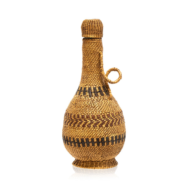 Paiute Bottle Basket, Native, Basketry, Bottle Basket