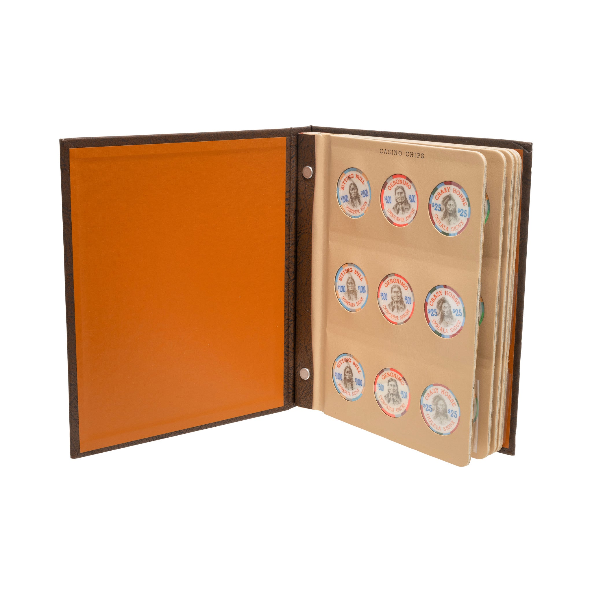Indian Chief Casino Chips, Western, Gaming, Poker Chips