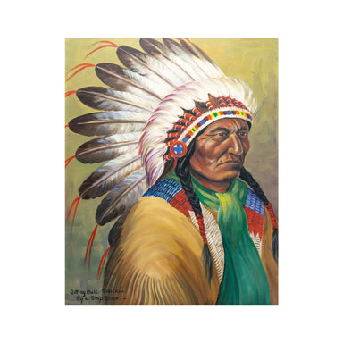Sitting Bull by Louis Shipshee, Fine Art, Painting, Native American