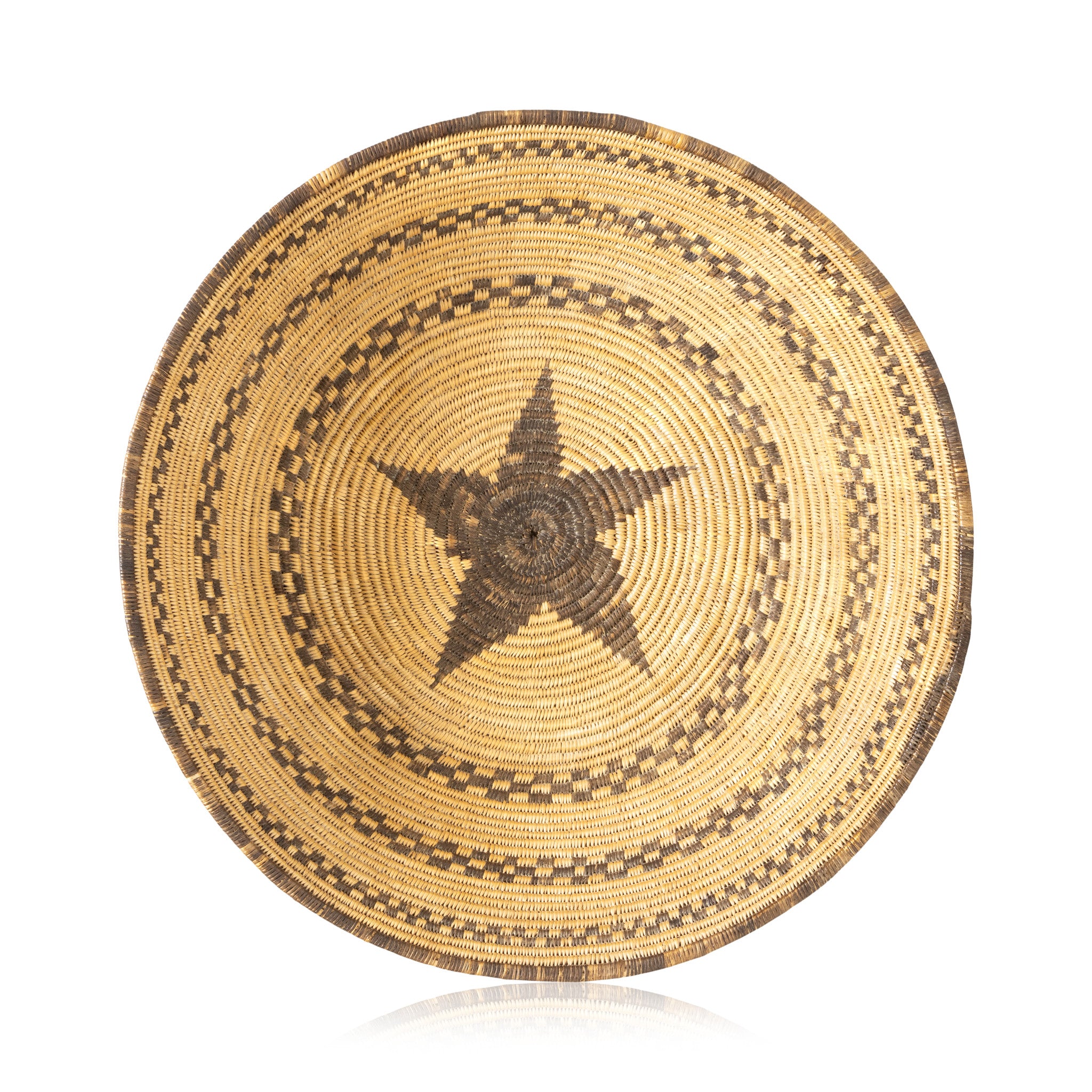 Yavapai Basketry Tray, Native, Basketry, Plate