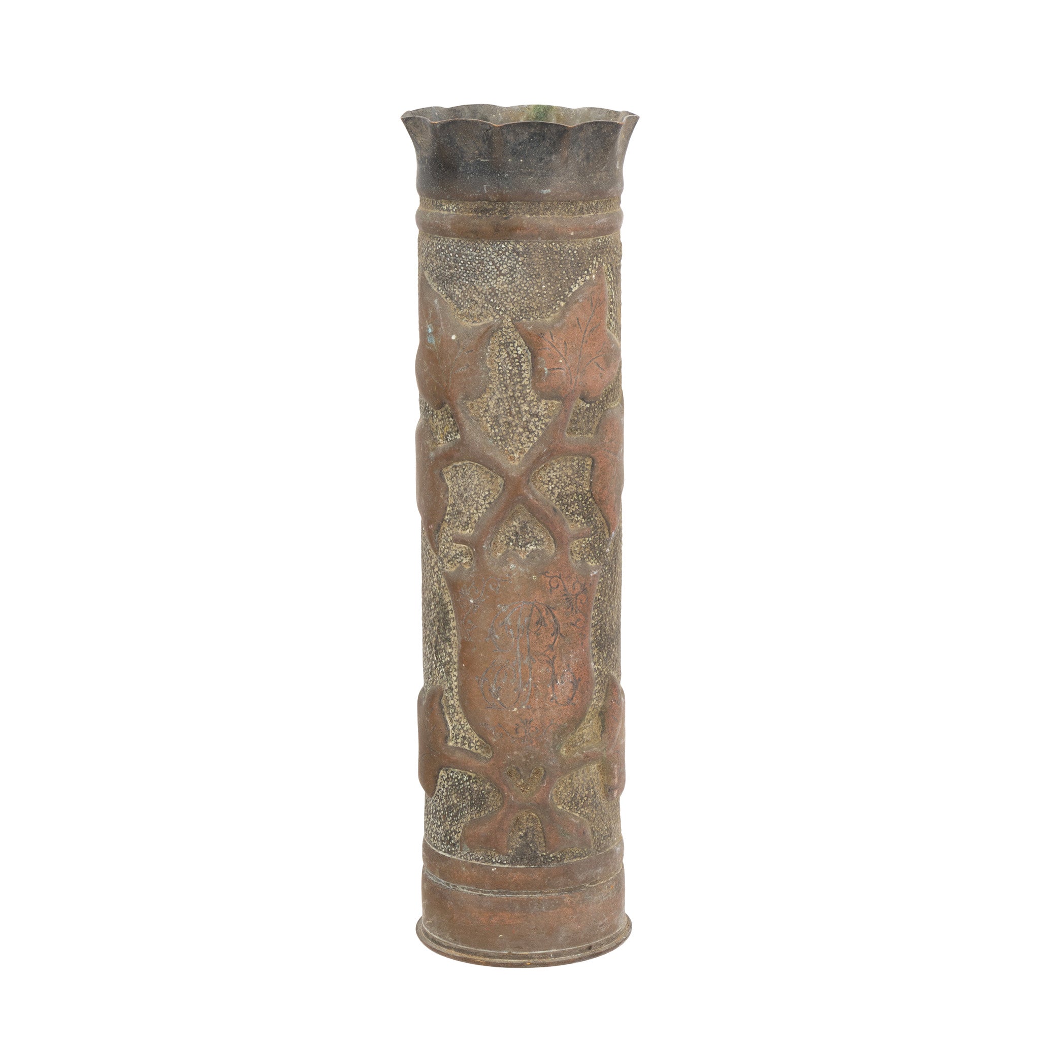 Pair Trench Art Vases