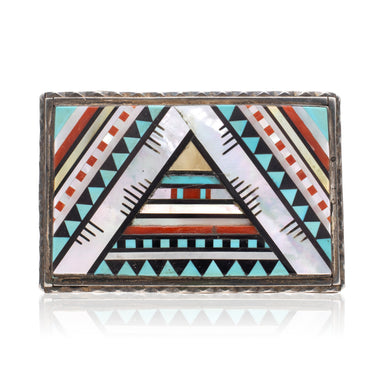Zuni Inlay Belt Buckle, Jewelry, Buckle, Native