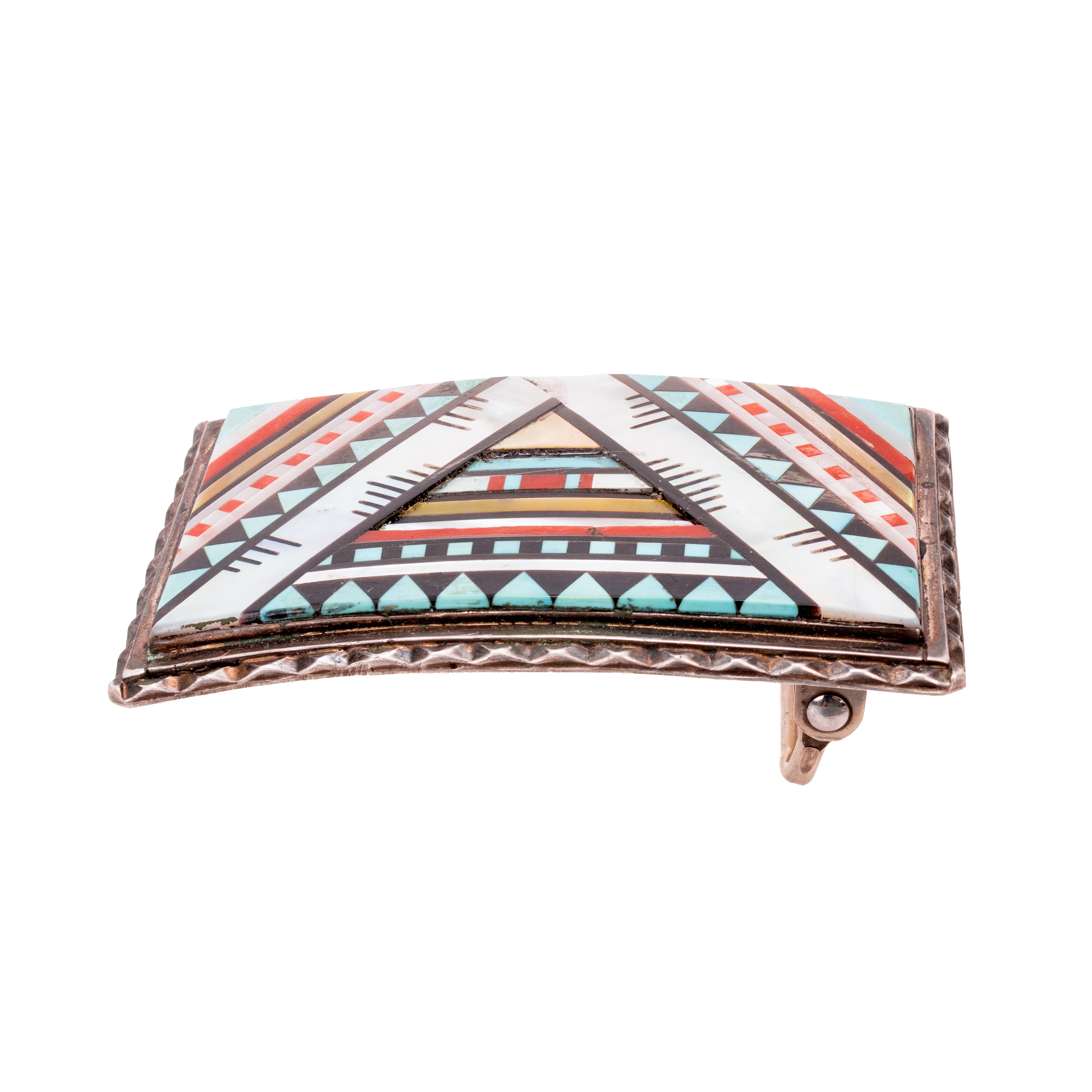 Zuni Inlay Belt Buckle