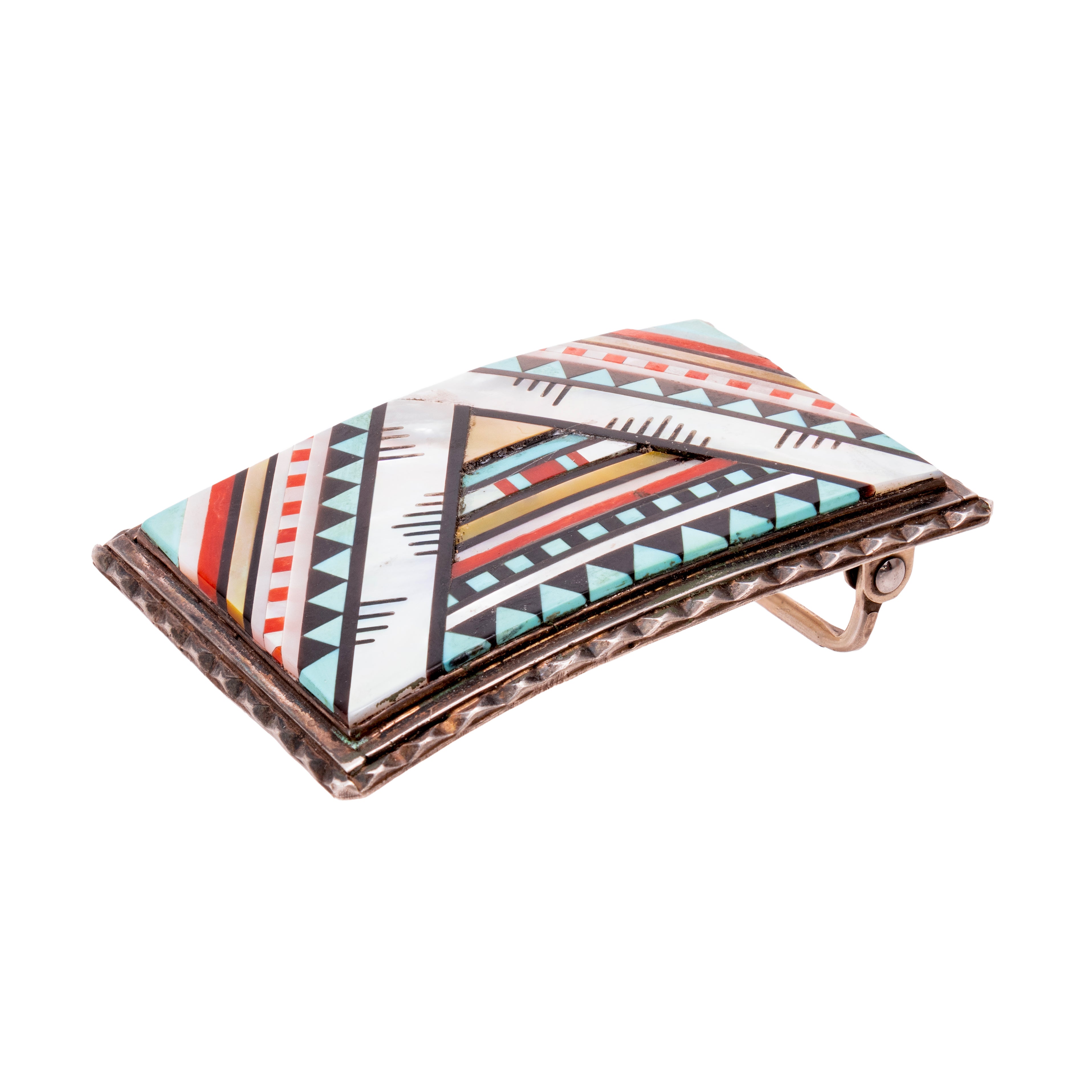 Zuni Inlay Belt Buckle