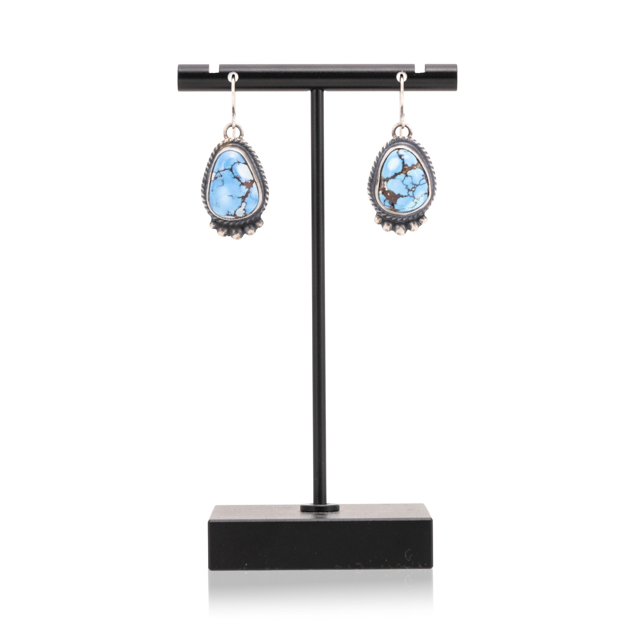 Navajo Golden Hill Turquoise Squash Blossom Set