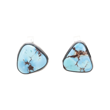 Navajo Golden Hill Turquoise Earrings, Jewelry, Earrings, Native