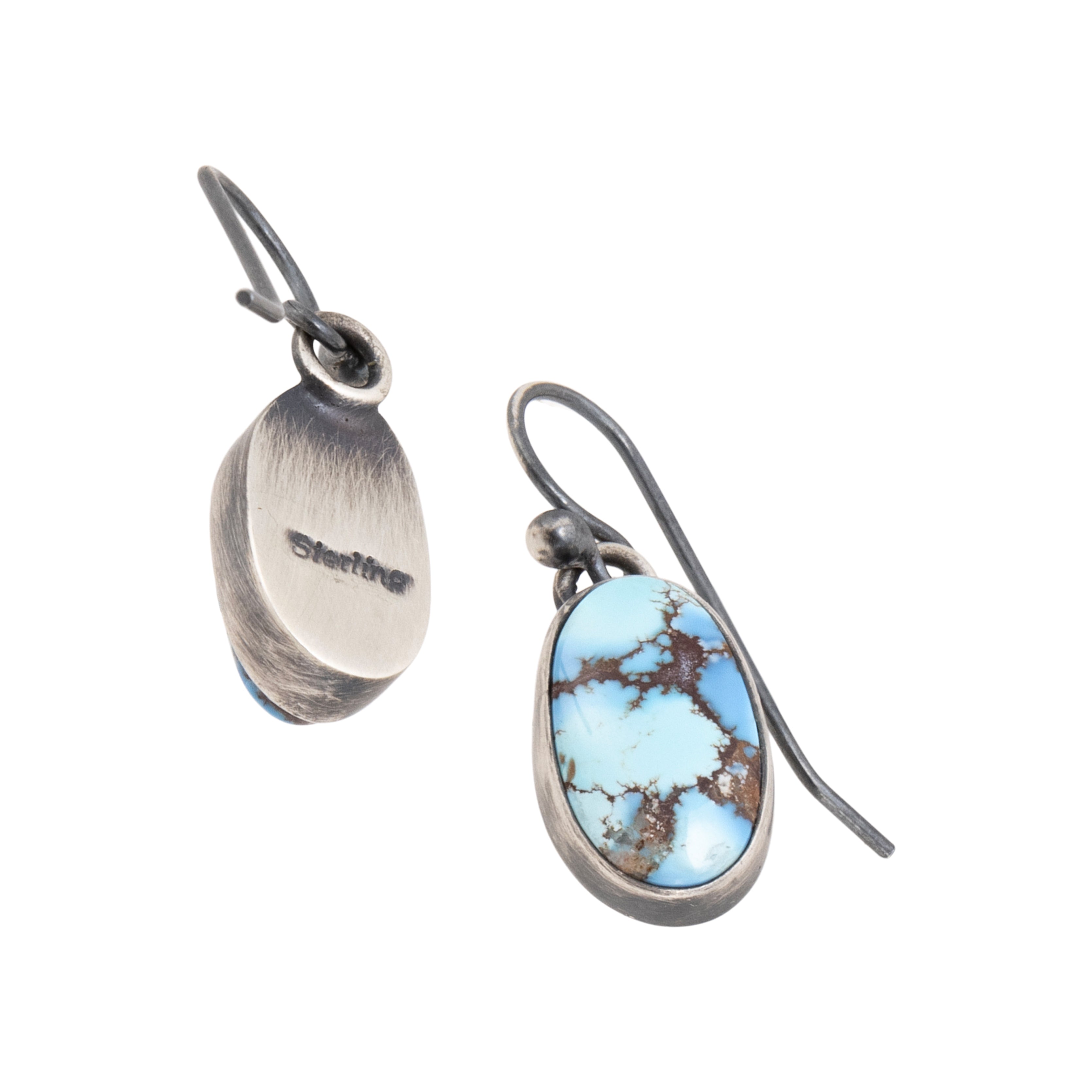 Navajo Golden Hill Turquoise Earrings