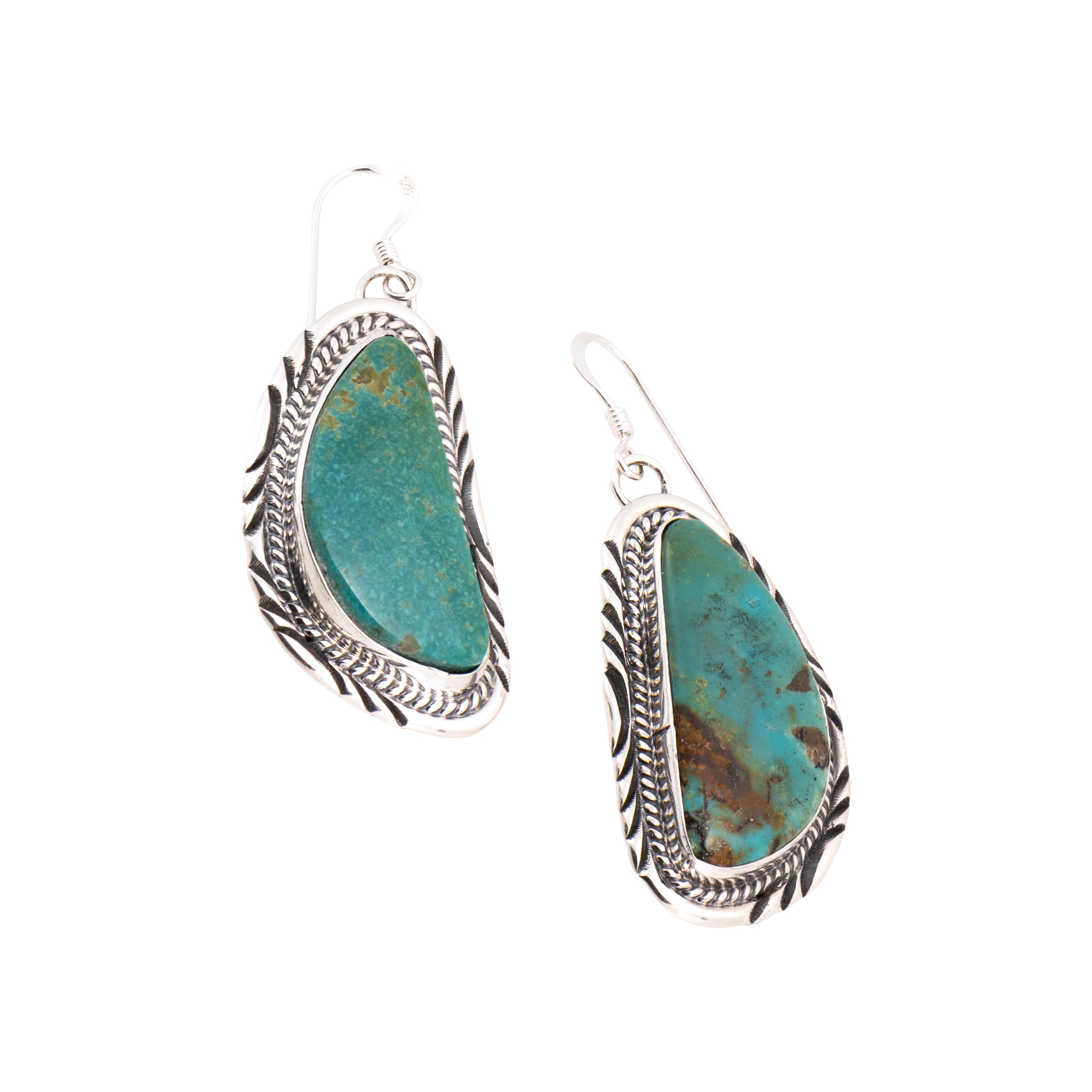 Navajo Turquoise Earrings, Jewelry, Earrings, Native
