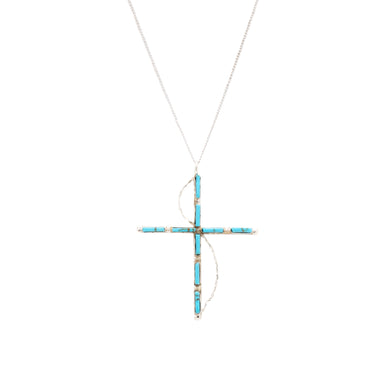 Zuni Turquoise Cross, Jewelry, Necklace, Native