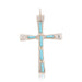 Zuni Turquoise Cross Pendant, Jewelry, Necklace, Native