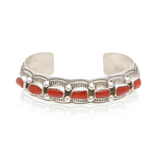 Navajo Coral Bracelet, Jewelry, Bracelet, Native