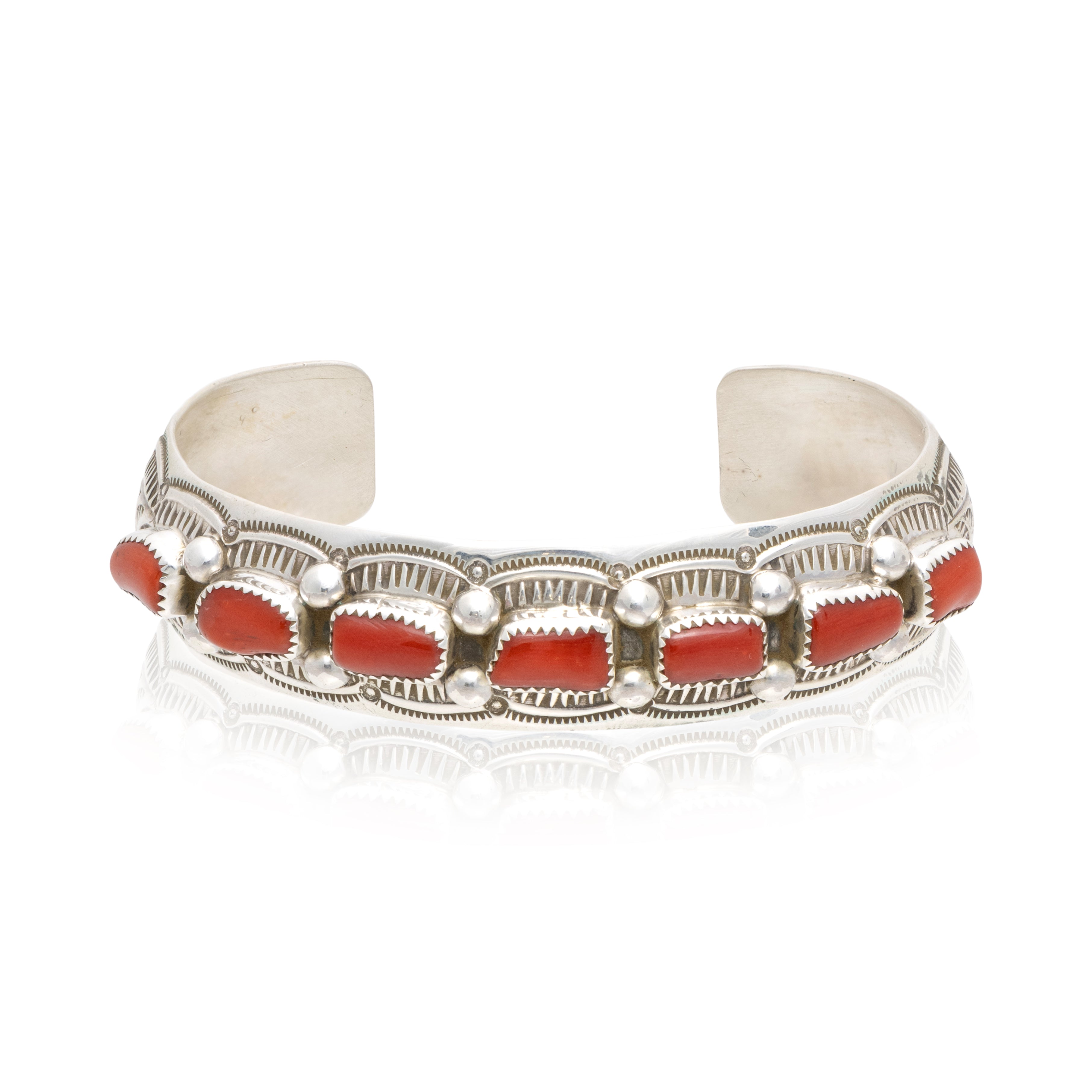 Navajo Coral Bracelet, Jewelry, Bracelet, Native