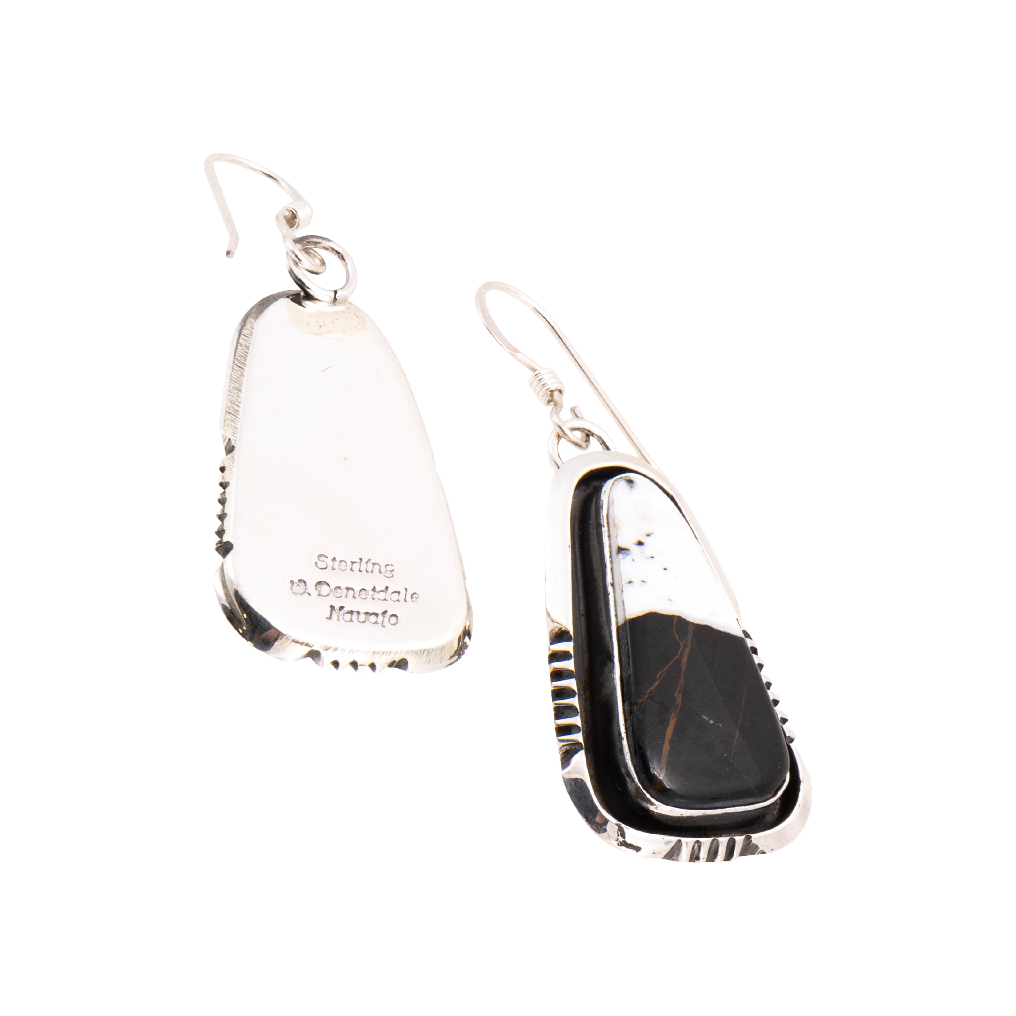 White Buffalo Turquoise Earrings