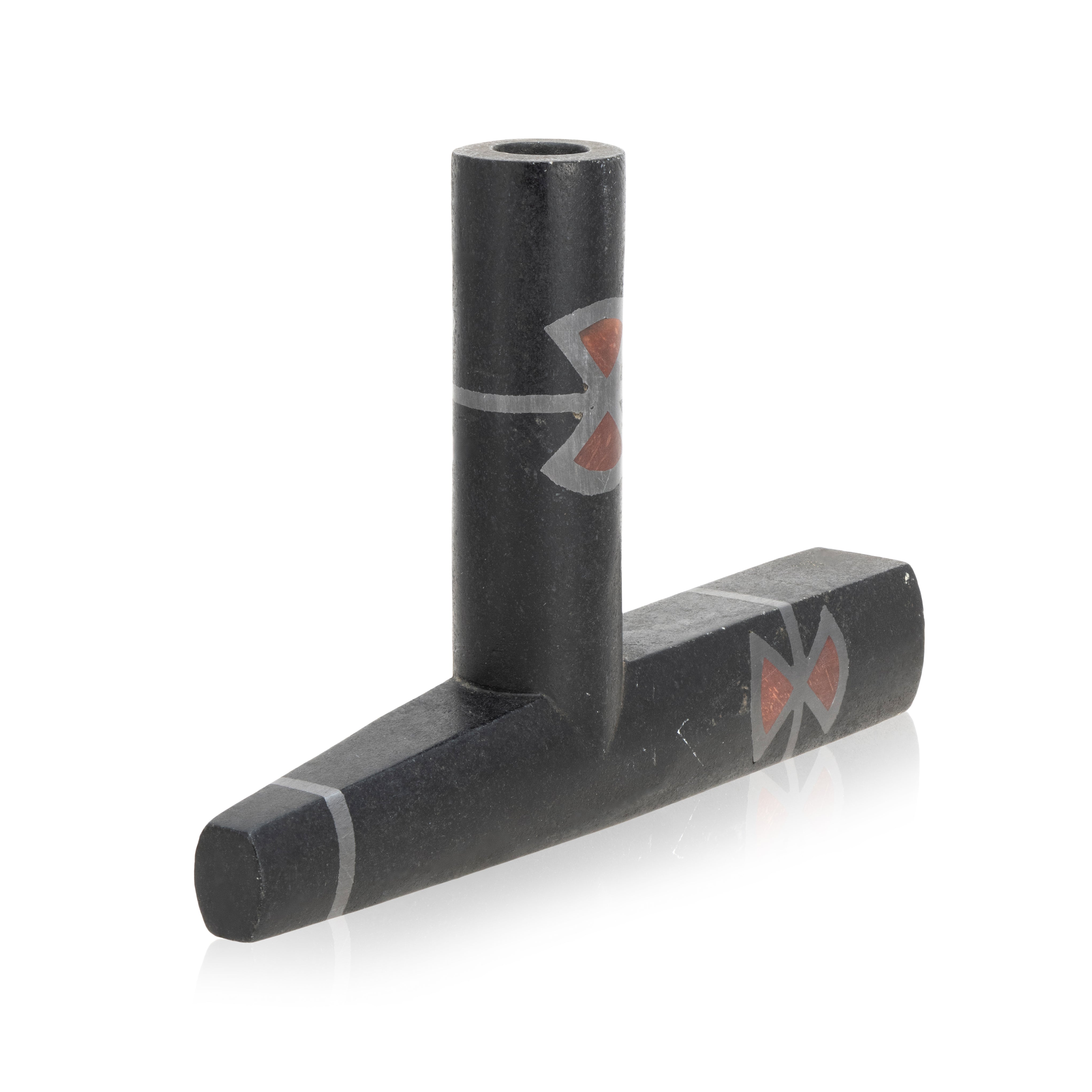 Ojibwe T Pipe, Native, Pipe, Steatite