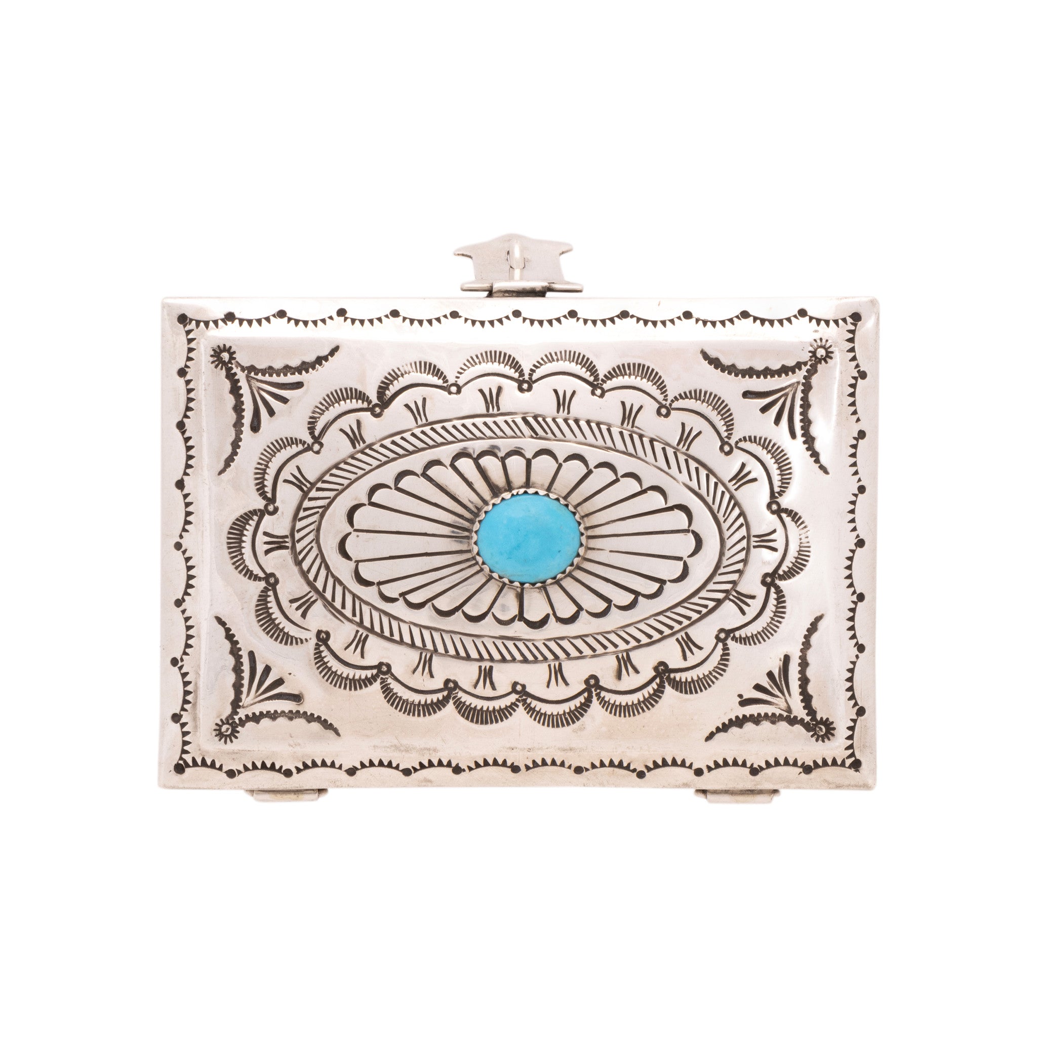 Navajo Silver Trinket Box