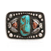 Navajo Turquoise and Coral Buckle, Jewelry, Buckle, Native