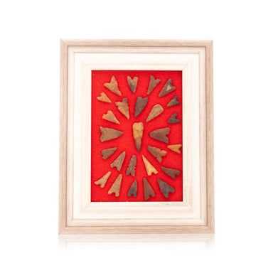 Framed Arizona Points, Native, Stone and Tools, Arrowhead