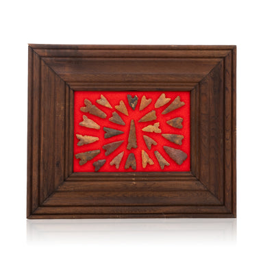 Framed Arizona Points, Native, Stone and Tools, Arrowhead