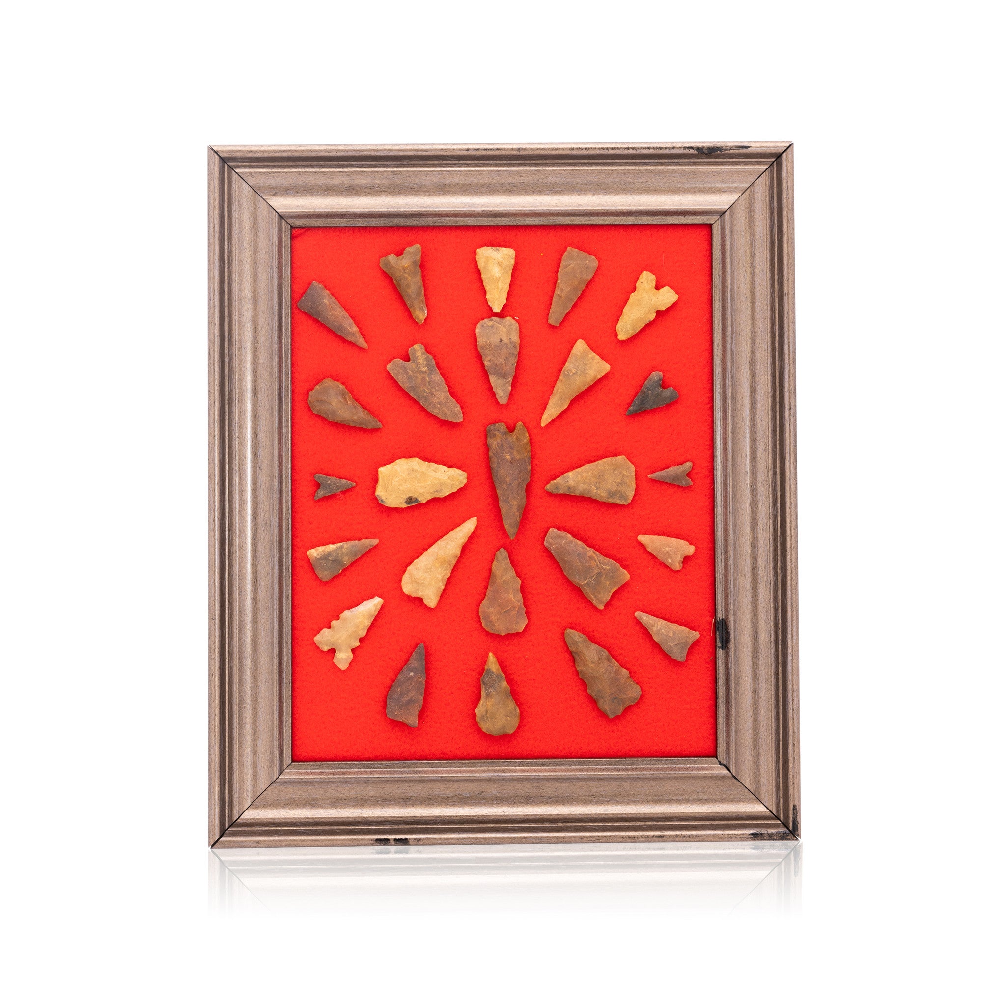 Framed Arizona Points, Native, Stone and Tools, Arrowhead