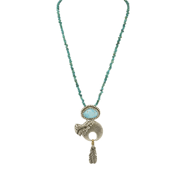 Turquoise Necklace by Spirit Silver, Jewelry, Necklace, Southwest