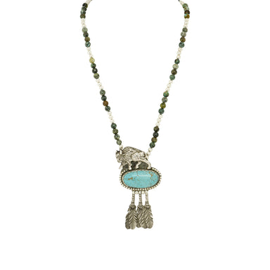 Turquoise Necklace by Spirit Silver, Jewelry, Necklace, Southwest