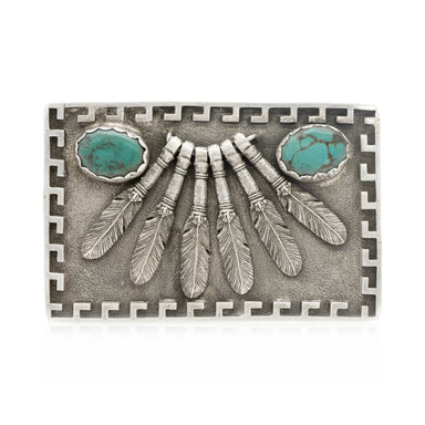 Turquoise Buckle by Spirit Silver, Jewelry, Buckle, Western