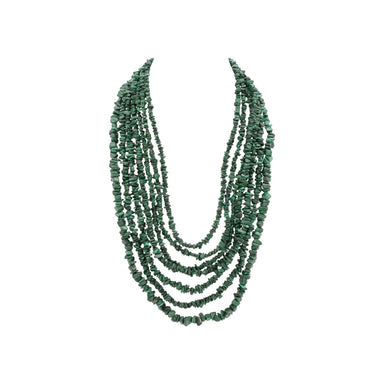 Beaded Malachite Necklace, Jewelry, Necklace, Native