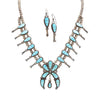 Zuni Turquoise Squash Blossom Set, Jewelry, Set, Native