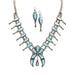 Zuni Turquoise Squash Blossom Set, Jewelry, Set, Native