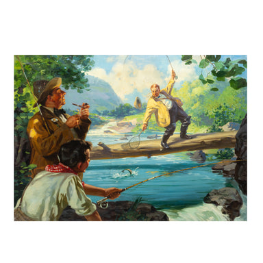 "Off Balance" by Hy Hintermeister, Fine Art, Painting, Sporting