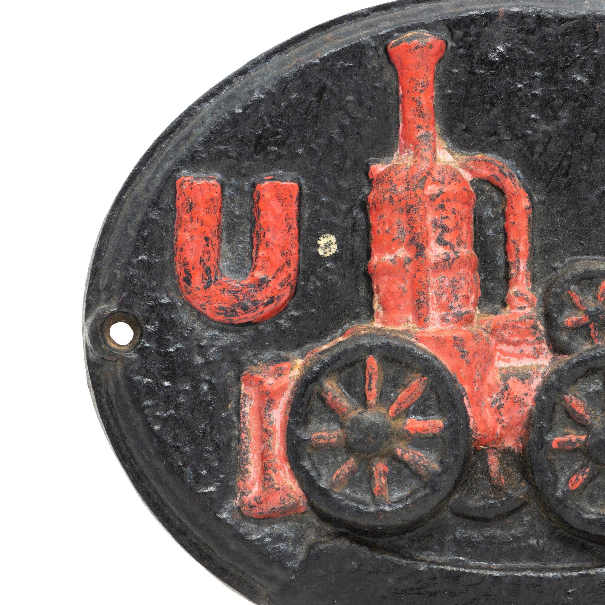 Cast Iron Fire Engine Fire Marker