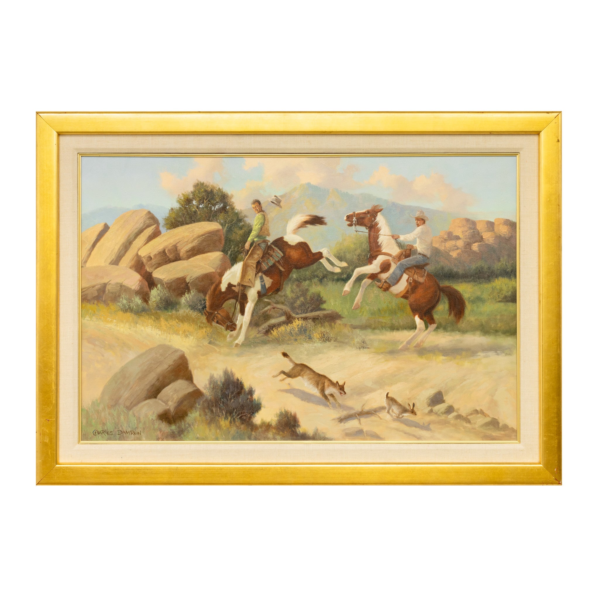 Western Oil Painting by Charles Damrow