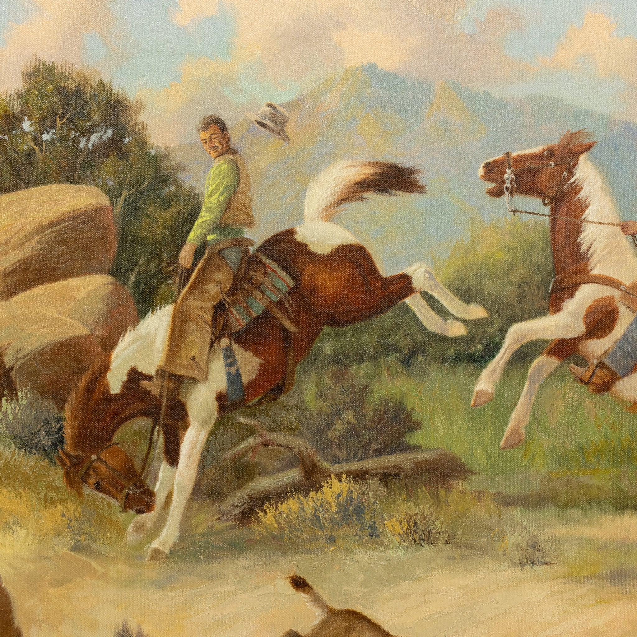 Western Oil Painting by Charles Damrow