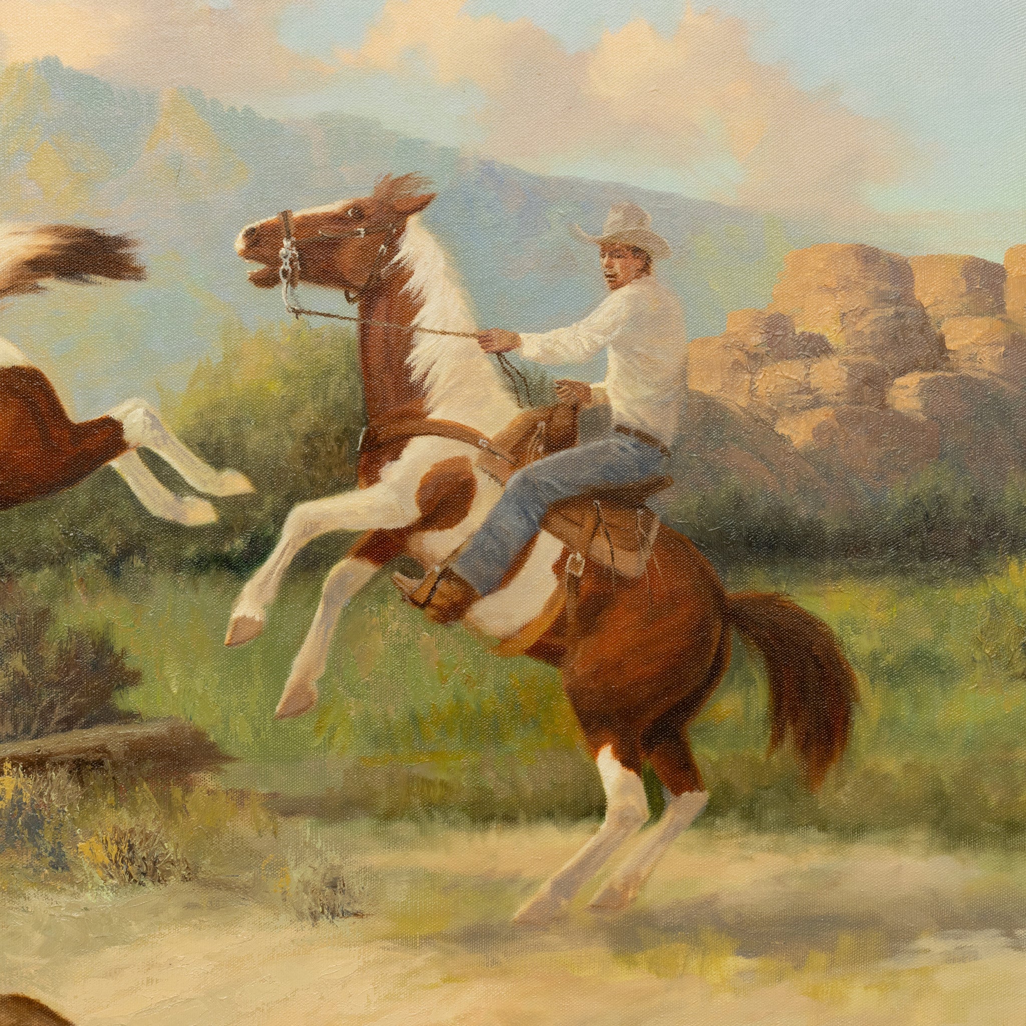 Western Oil Painting by Charles Damrow