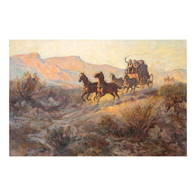 Stagecoach by Ronald Crooks, Fine Art, Painting, Western