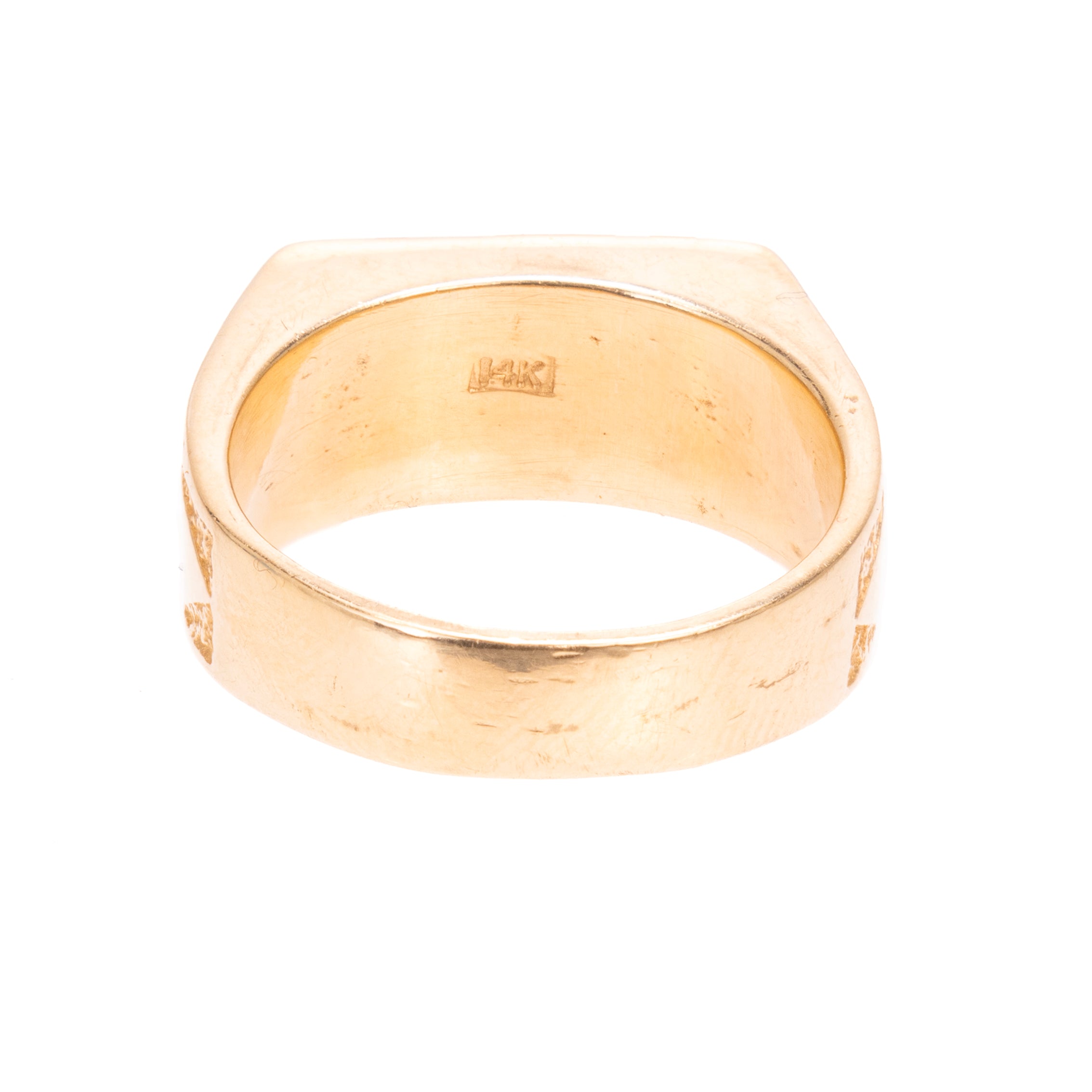 14K Gold Southwest Mosaic Ring