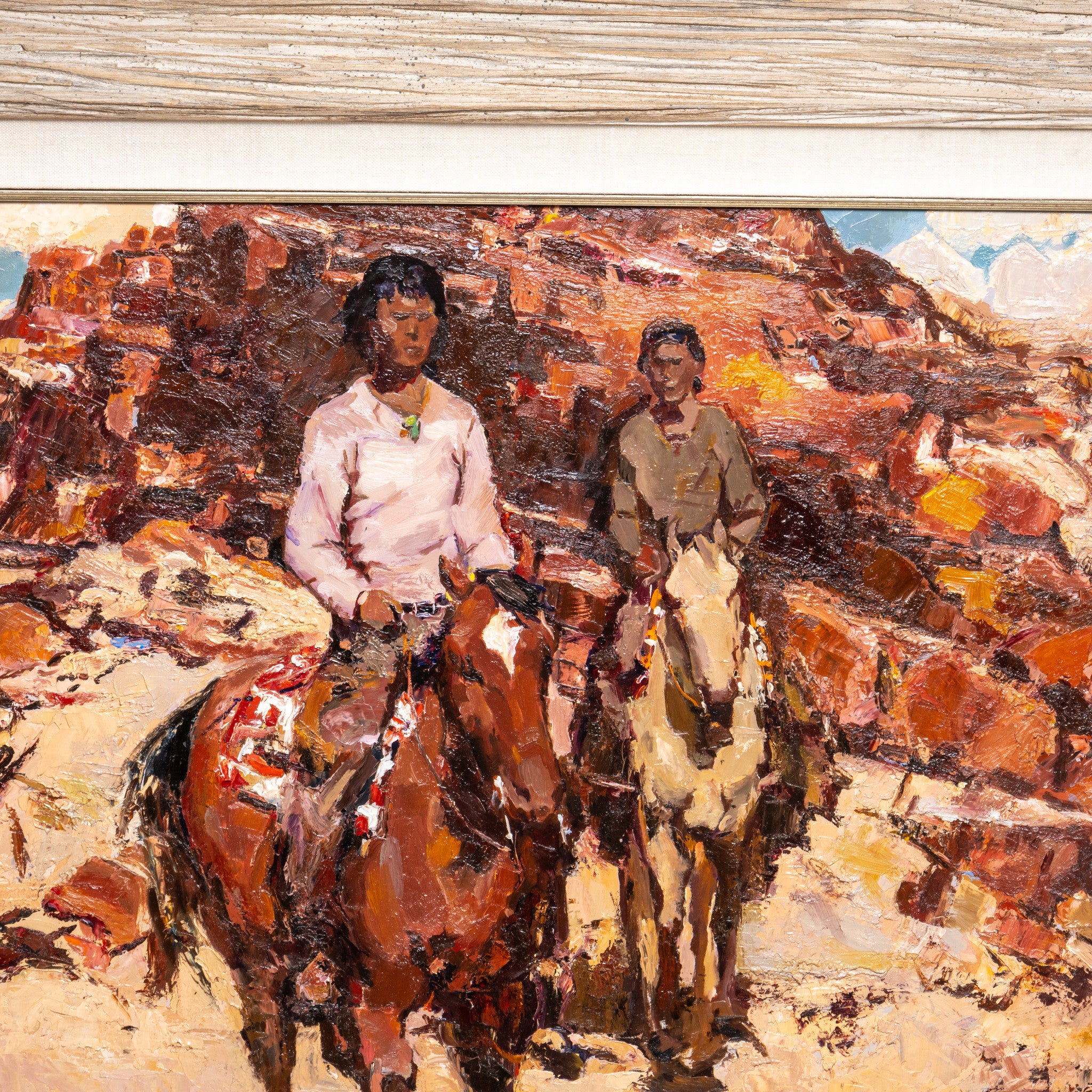 Horseriders in the Desert by Burt Proctor