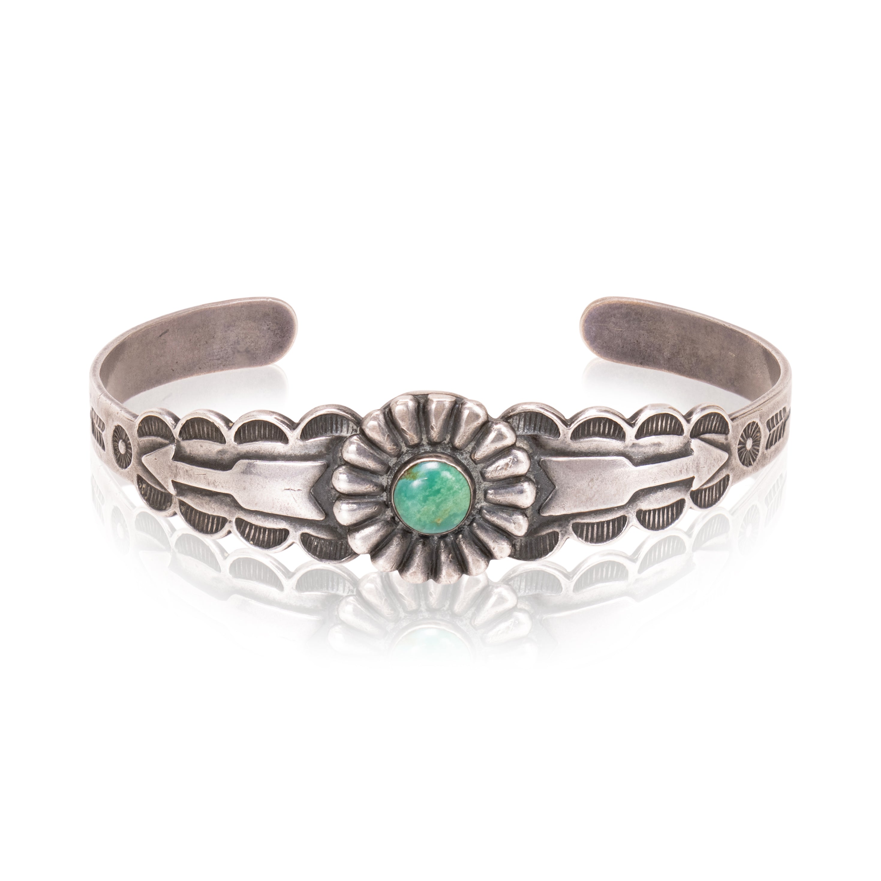 Fred Harvey Style Turquoise Bracelet, Jewelry, Bracelet, Southwest