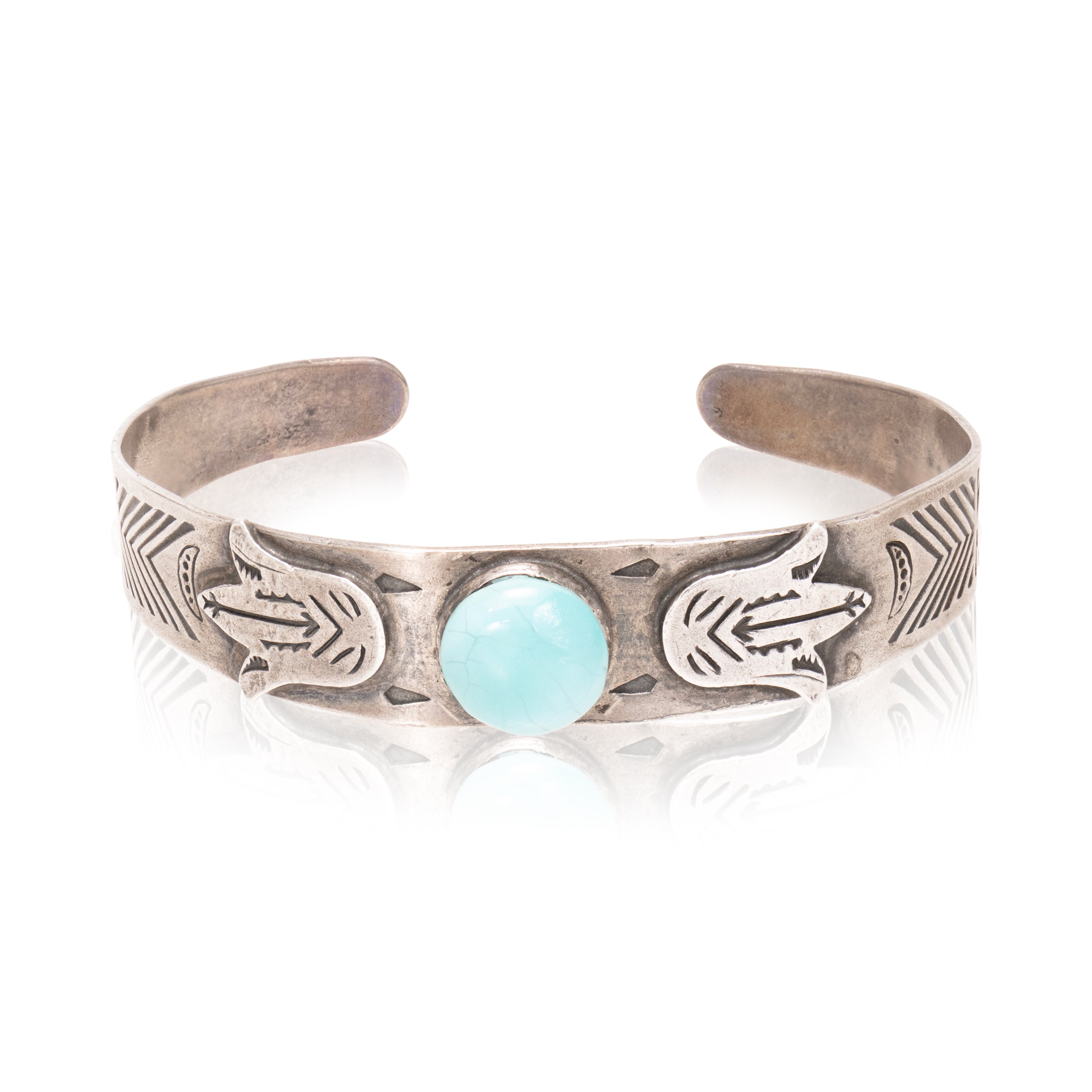 Fred Harvey Style Turquoise Bracelet, Jewelry, Bracelet, Southwest
