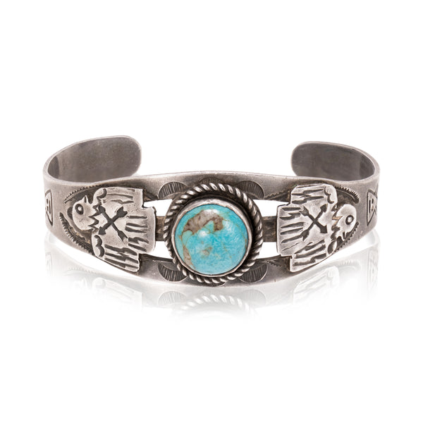 Fred Harvey Style Turquoise Bracelet, Jewelry, Bracelet, Southwest