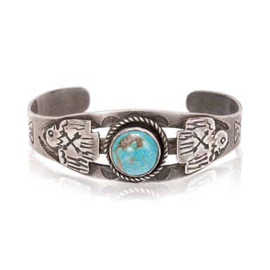 Fred Harvey Style Turquoise Bracelet, Jewelry, Bracelet, Southwest