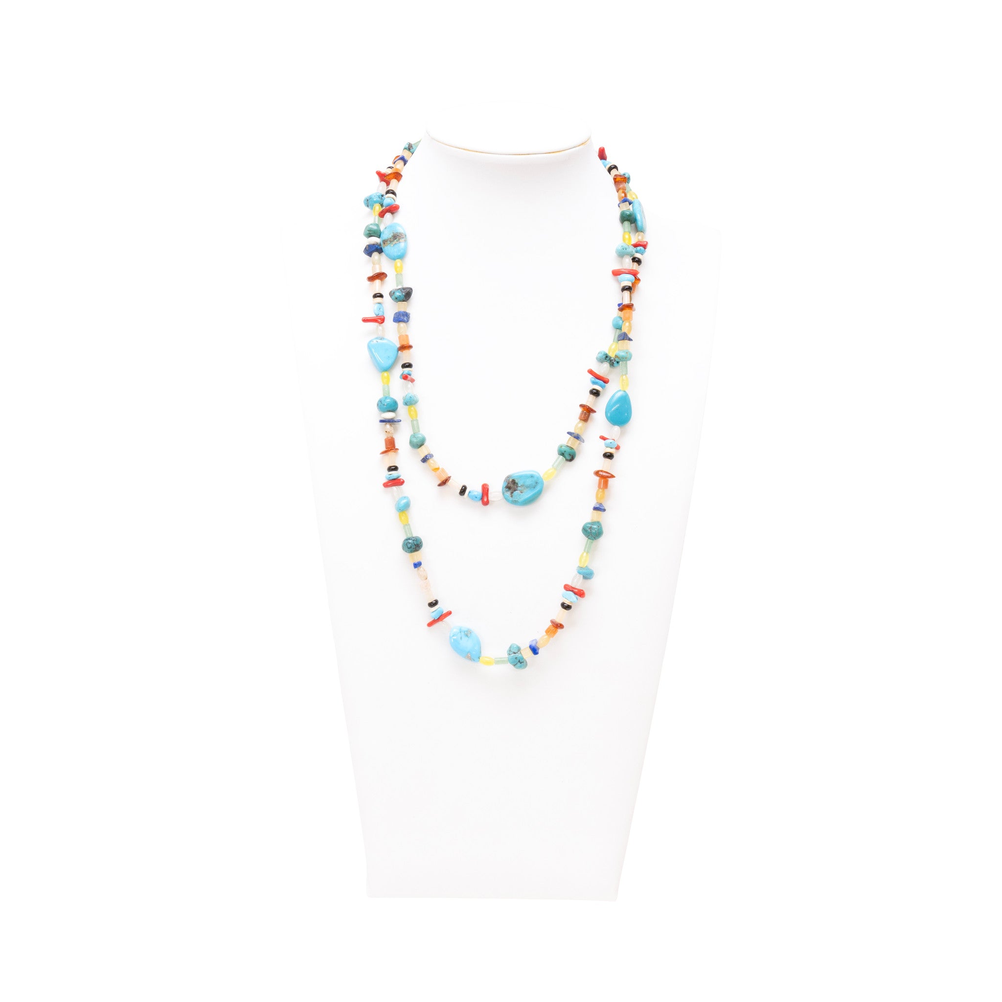 Multi Stone Beaded Necklace