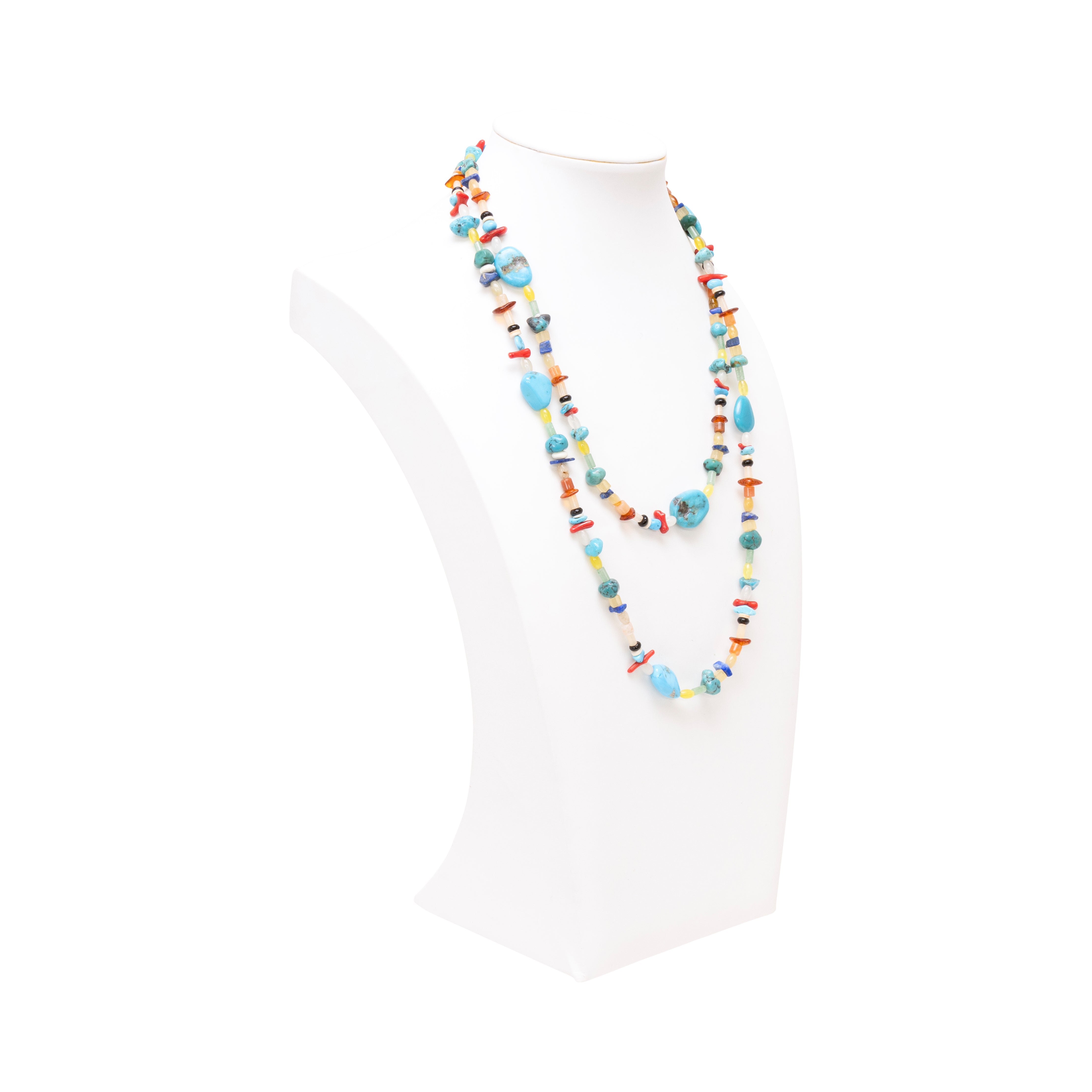 Multi Stone Beaded Necklace