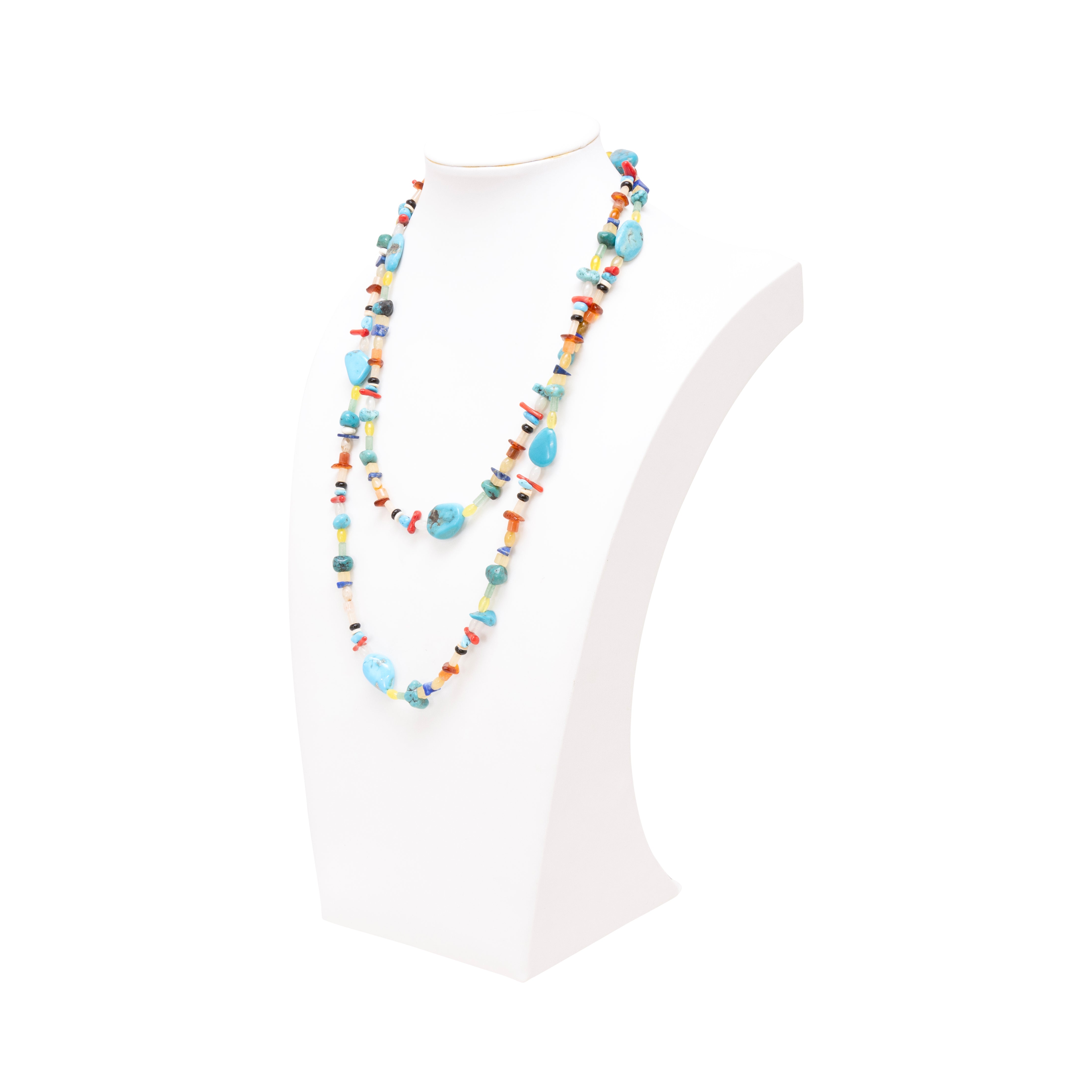 Multi Stone Beaded Necklace